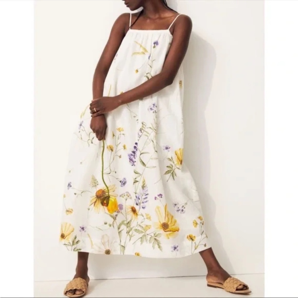 ❌ SOLD ❌  H&M Wildflower Linen Dress NWOT *Sold Out*